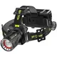 Фонарь налобный H610-WHITE LASER LED PM50-TG, сенсор движения, 3x18650, Power Bank