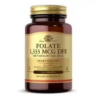 Витамины и минералы Solgar Folate 1333 mcg (Metafolin 800 mcg), 100 таблеток