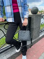 Три відділення. Сіра клітина — стильна та зручна сумочка, два ремені в комплекті (0388-2)