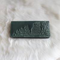 Кошелек длинный "Сова" зеленый 07-С-Зел Гранд Презент 07-С-Зел