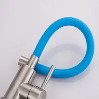 Змішувач для кухні SOLONE EZA4-F090BU, кухонний змішувач із гнучким синім гусаком