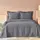 Покрывало с наволочками Karaca Home - Back To Basic antrasit 230*240 евро