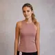 Майка женский рубчик Fashion 20550 пудровая