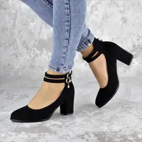 Туфлі жіночі на підборах Fashion Pebbles 2146 36 розмір 23,5 см Чорний