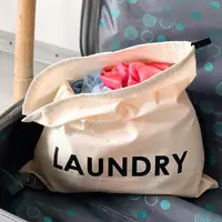 Мішечок бавовняний ORGANIZE для брудних речей 38х38 см Laundry (світлий)