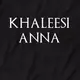 Футболка GoT "Кhalееsi" именная женская, Черный, XXL, английский