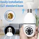 Панорамная IP камера-лампочка видеонаблюдения Y6 PTZ Wi-Fi с ночным видением и управлением со смарфона
