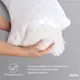 Подушка ортопедическая с наволочкой сатин для сна и отдыха S-Form IDEIA 40х130 см антиаллергенная с молнией