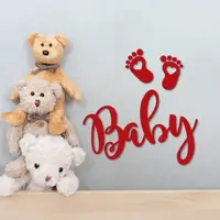 Дерев'яне панно на стіну в дитячу кімнату «Baby»