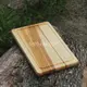 Менажница деревянная 20x30 см, прямоугольная, на 3 секции, двухсторонняя