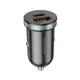 Адаптер автомобильный Borofone Scenery dual port BZ22 |1USB/1Type-C, 30W/3A, PD/QC|