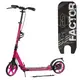 Детский самокат алюминиевый Best Scooter BS-450 Factor, ручной дисковый тормоз, 2 амортизатора. Crimson (118491)
