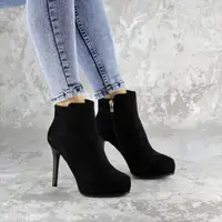 Ботильоны женские Fashion Dice 2250 36 размер 23,5 см Черный