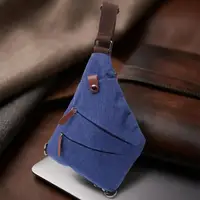 Модная мужская сумка через плечо из текстиля Vintage 22199 Синий