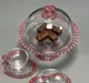 Тортовница с крышкой OLens Розовое сердце 01-046 19.5 см