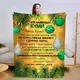 Плед 3D со своими пожеланиями для кумы Рождественская сказка 15436 135х160 см