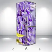 Самофіксуюча наклейка на холодильник магнітна, 200 х 60 см, Лицева + Ліва (А)