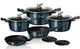 Набор посуды 10 пр MetalliС Line Aquamarine Edition Berlinger Haus BH-1884