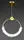 Люстра подвесная хрустальная LED 28185 Латунь 45-150х12х34 см.