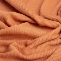 Тканина Кашкорсе IDEIA трикотажне полотно, 40 см, 300 г/м2, бавовна, рубчик, для манжетів, горловин, низ світшотів, кориця