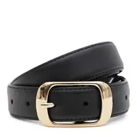 Женский кожаный ремень Borsa Leather CV1ZK158-goldblack