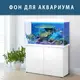 Наклейка в аквариум 3D морское дно, в разных размерах 75х125 см.