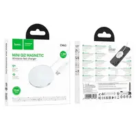 Зарядка Qi HOCO Fast Qi2 magnetic wireless fast charger CW63 |1.2m, 15W Max, 2A|