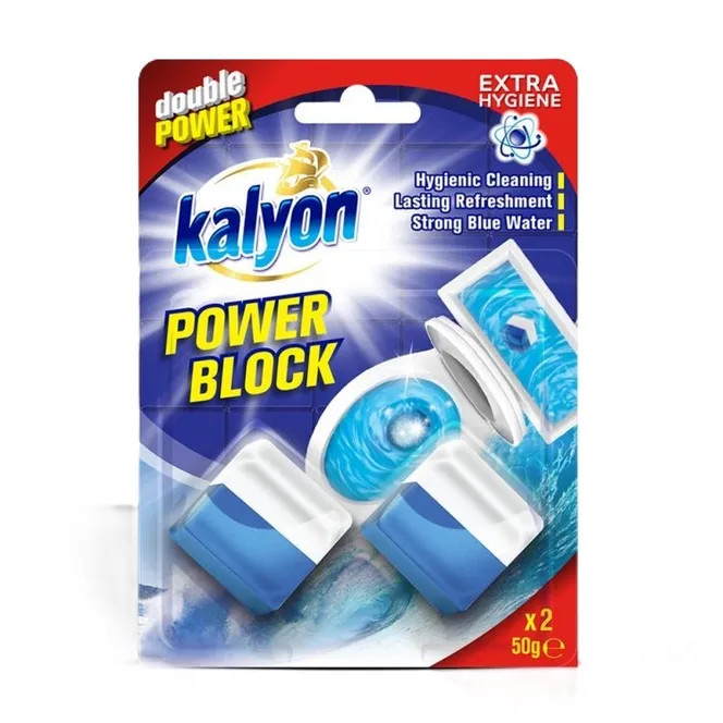 Блок для сливного бачка Kalyon Power Экстра гигиена 8680731426465 2х50 г