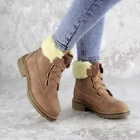 Жіночі зимові черевики Fashion Taffata 1374 36 розмір 23 см Коричневий