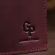 Кожаное женское матовое портмоне GRANDE PELLE 11561 Бордовый