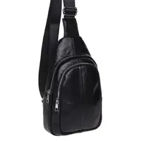 Мужской кожаный рюкзак через плечо Keizer K1156-black