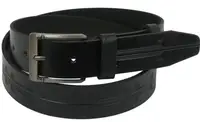 Ремень под джинсы Skipper черный 3,8 см