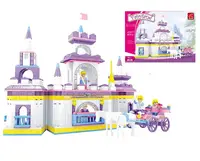 Конструктор AUSINI "Мальовничий замок", 614 деталей. White and Purple (124769)