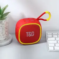 Портативна Bluetooth-колонка TG659 з ремінцем, Гучна блютуз колонка для вечірки. Колір: червоний