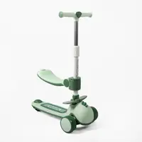 Самокат трехколесный с сидением Skyper Q-30-10 колеса PU со светом и музыкой. Green (189154)