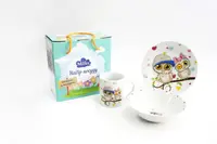 Детский набор посуды Milika Owlet M0690-TH5792 3 предмета