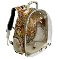 Прозорий рюкзак для перенесення тварин CosmoPet CP-07 для котів та собак Brown