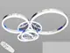 Люстра потолочная 8174/4HR LED 3color dimmer 110W DH