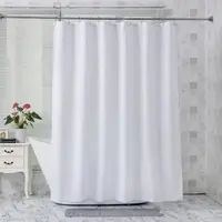 Комплект для ванной комнаты 2 в 1 Шторка 180х180 см + коврик из микрофибры 60х40 см
