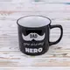 Кружка для папы Папа ты мой герой - Dad you are my hero 400 мл 12737 (черный)