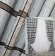 Шторная ткань жатка Высота 2,9м Цвет серый с коричневым Код 945ш