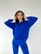 Демисезонный спортивный костюм AO063 Синий XXL/3XL