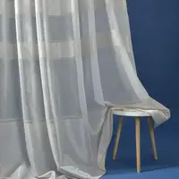 Ткань тюль набивной мешковина Вария V-01 пудра