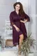 Халат кружевной plus size Х501 Сливовый