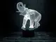 Сменная пластина для 3D ночника "Слон" 3DTOYSLAMP
