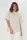 Однотонна жіноча футболка в стилі oversize - бежевий цвет, S