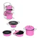 Игровой набор посуды Kitchen, металлический, 7 предметов. Pink (84359)