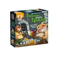 Игра настольная развлекательная Vladi Toys Гноми проти троля, колесо удачи, фигурки, монеты, правила игры. Multicolor (150402)