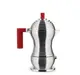 Гейзерная кофеварка 300 мл Alessi Pulcina на 6 чашек красная