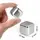 Камни для виски металлические SILVER 8 шт + щипцы
